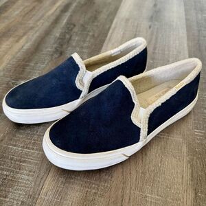 Keds Dream Foam Navy Blue Suede Slip-ons
